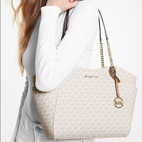 Michael Kors Jet Set Travel Large Logo Shoulder Bag - Picture 4 of 4